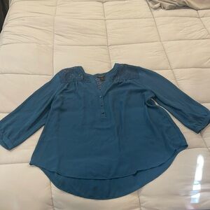 ann taylor dress shirt, sheer material